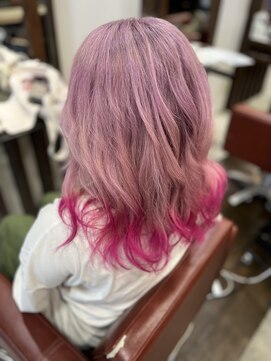 ハイパー(HYPER) ピンク裾カラー