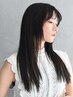 【ナチュラル仕上げ】カット+前髪縮毛