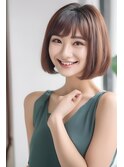 ナチュラルボブ×前下がりボブ×ストレートボブ30代40代