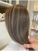 白髪ぼかしハイライト