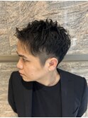 セットを楽に!【ツーブロック&アイロンパーマ