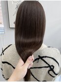 透明感艶カラーショコラブラウン×髪質再生トリートメント