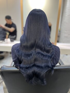 ブレンド 渋谷(BLend) 縮毛矯正.レイヤーカット.ブルーブラック.髪質改善. 黒髪