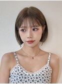 10代20代30代韓国ボブ髪質改善切りっぱなしボブ似合わせカット