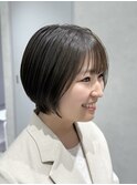 一度はやりたい 丸みシルエットの大人ショート