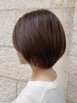 ハピネス 河原町店(Happiness)&nbsp;ショートボブ　ブラウンベージュ　京都美容室　進詩織