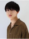 簡単スタイリング/黒髮爽やかナチュラルマッシュ