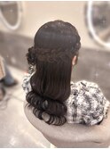サイドお団子【クランソア】ヘアメ/ヘアセット