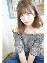 リシェル(RICHEL)&nbsp;ミディアムヘア　小顔ヘア　ワンカール