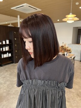 ビスポーク(BESPOKE) ブリーチなし秋色カラーボブ