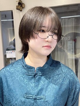 テトラ バイ ネオリーブ 横浜西口店(tetra by neolive) ミニウルフ　レイヤーカット　グレージュ　横浜　N