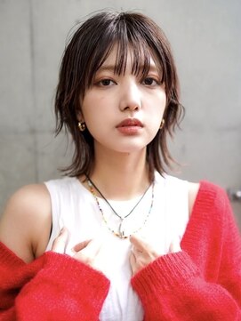 ギークス(GEEKS) 【GEEKS渋谷】ネオウルフ/ピンクグレージュ/ハッシュカット/小顔