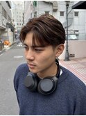 MEN’S HAIR/ブルーブラック/フェザーパーマ/藤沢