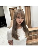 1ブリーチでミルクティーグレージュ♪