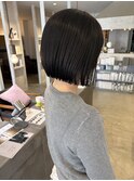 ミニボブ グレージュカラー