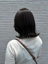 美容室 フォーリア Foglia&nbsp;くびれボブ　アッシュカラー　ブルーアッシュ