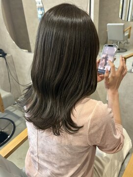 ヌーク(nook.) イメチェン/ピンクベージュ/アンブレラカラー/前髪/佐賀