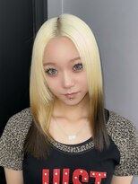 ギミックパシャ(GIMMICK pasha)&nbsp;抜きっぱなしブロンドとブラウンのルーツカラー