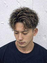 メンズ ラピス(Men's Lapis)&nbsp;大人ツイスパ　白髪ボカシ　メッシュ