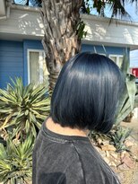 マリブヘアリゾート 太田店(malibu hair resort) 透明感ネイビーブルーカラー