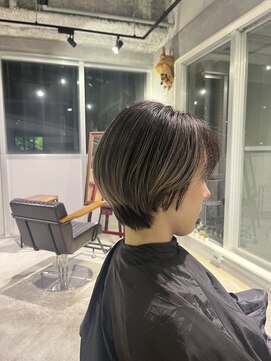 リンドヘアー アンド アイラッシュ(LINDO) LINDO　ショートバレイヤージュ