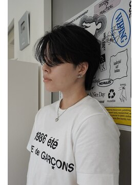 ウーズ ハラジュク(Ooze.HARAJUKU) ハッシュカットグレージュデザインカラーツートーンカラー原宿