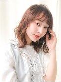透明感アッシュヘア