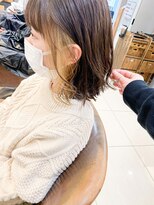 キャンバス バイ ネオリーブ 横浜西口(Canvas by neo.)&nbsp;大人かわいい小顔丸みのあるショートボブ　20代30代40代