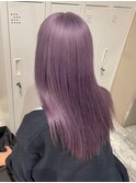 ba2115透明感大人ガーリーラベンダーベージュハイトーンカラー