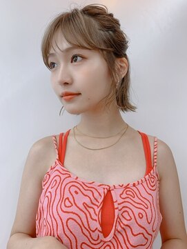 サンドシーン(sand scene) 20代30代40代丸みショートボブマッシュ前下がりレイヤー