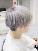 前下がりショートボブ/ハンサムショート/耳掛け/ツーブロック
