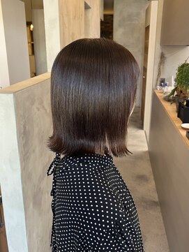 サロンド ココ(Salon de COCO) チョコレートブラウン外ハネボブ