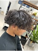メンズカットツイストスパイラルパーマ波巻きパーマ
