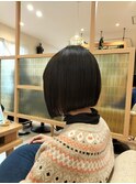ぱつっと感切りっぱなしボブ☆10代20代