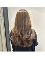 リュネッツ あざみ野店(lunettes)&nbsp;【白髪ぼかし】ハイライトミルクティーベージュ×ゆる巻きロング