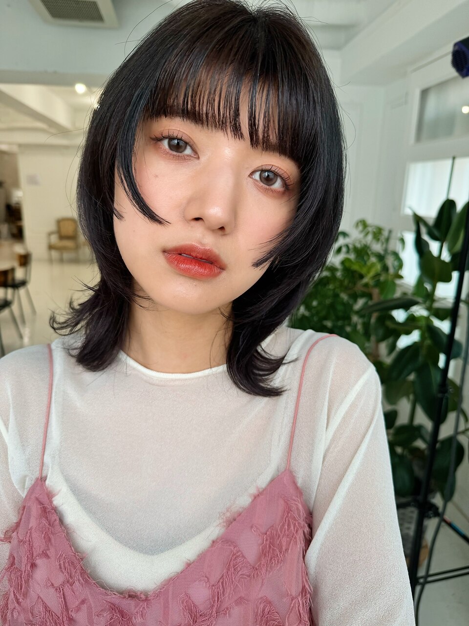 阿形】ミディアム レイヤーカット ウルフカット顔周り姫カット