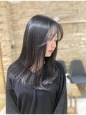 黒髪×ツヤ感×ローレイヤー