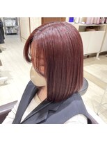 ヘアスペース エアリス(Hair space Earth)&nbsp;ブリーチなしダブルカラー×ピンクレッドカラー