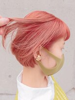 デビュー 沖縄泡瀬店(Debut)&nbsp;前髪/オレンジカラー/こなれミディ/イメチェン/ウェーブパーマ