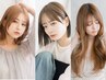 全体メッシュorポイントカラー（13枚～全頭）+全体カラー +カット