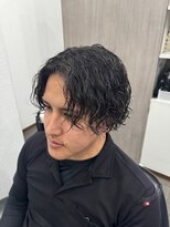 エイト(AITE)&nbsp;ベリーショート/ダークアッシュ/ニュアンスパーマ/韓国マッシュ