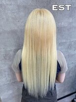 エスト 大阪梅田(EST)&nbsp;レミー100%高級人毛/53cm☆シールエクステ60枚+ブリーチカラー