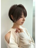 30代40代50代絶壁解消前髪あり小顔前下がり大人ショートボブNAYU