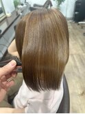 髪質改善ケアカラー質感再生大人可愛いカーキオリーブグレージュ