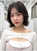こなれ感のあるレイヤーボブ くびれボブ【肥田亜沙美】