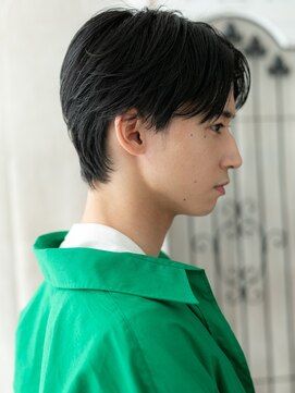 モッズヘアメン 札幌月寒店(mod's hair men) 20代30代アップバング大人かっこいいブラックフェザーマッシュl