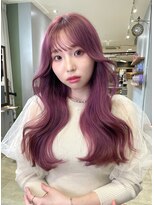 天神美容室&nbsp;【香月指名☆】韓国風巻き×レイヤー×ピンクラベンダー×学割