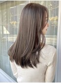 ロングレイヤー*レイヤーカット*髪質改善 *アッシュベージュ*