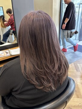 アルター(aL ter) イメチェン/ピンクベージュ/アンブレラ カラー/前髪／鎌取