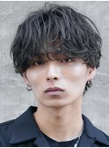 渋谷メンズルーズシャドウパーマ波巻スパイラルパーマ緩めfifth